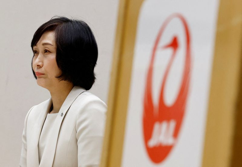 &copy; Reuters. FILE PHOTO: Japan Airlines' new president Mitsuko Tottori attends a press conference in Tokyo, Japan January 17, 2024. REUTERS/Kim Kyung-Hoon/File Photo