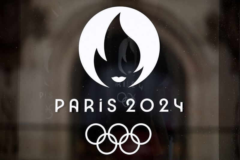 &copy; Reuters. Logo dos Jogos Olímpicos de Paris 2024 
 1/1/2024   REUTERS/Benoit Tessier