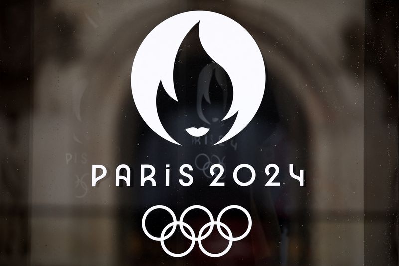 &copy; Reuters. Foto de archivo del logo de los JJOO de París 
Ene 1, 2024. REUTERS/Benoit Tessier/
