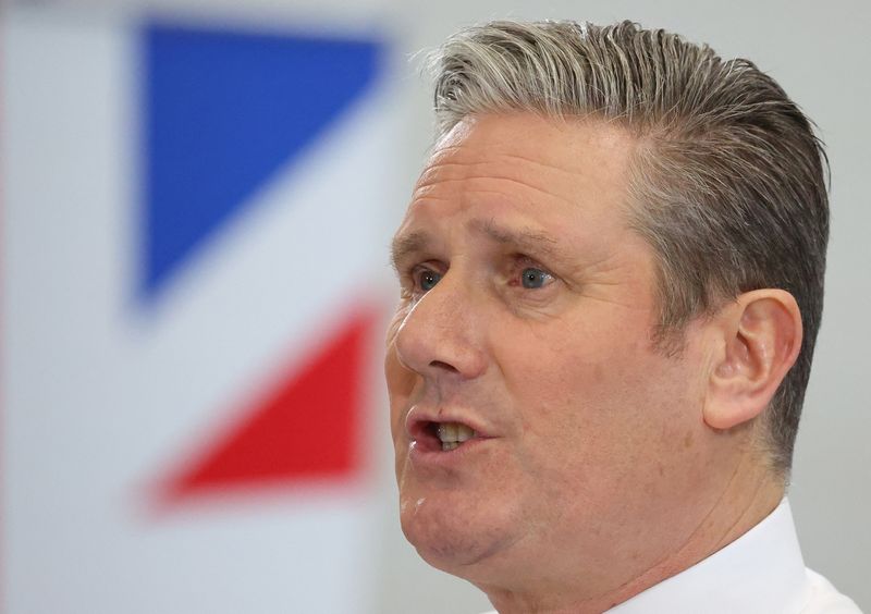 &copy; Reuters. British opposition Labour Party Leader Keir Starmer delivers a speech in Bristol, south west Britain, January 4, 2024. REUTERS/Toby Melville/ File photo