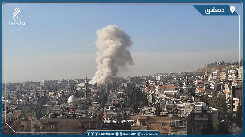 &copy; Reuters. دخان متصاعد بعد هجوم صاروخي إسرائيلي على دمشق يوم 20 يناير كانون الثاني 2024 في صورة تم الحصول عليها من وسائل التواصل الاجتماعي. صورة لرويترز م