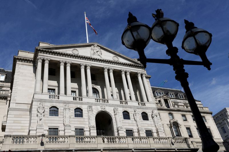 &copy; Reuters. Sede do Banco da Inglaterra em Londres
25/09/2023. REUTERS/Hollie Adams/File Photo
