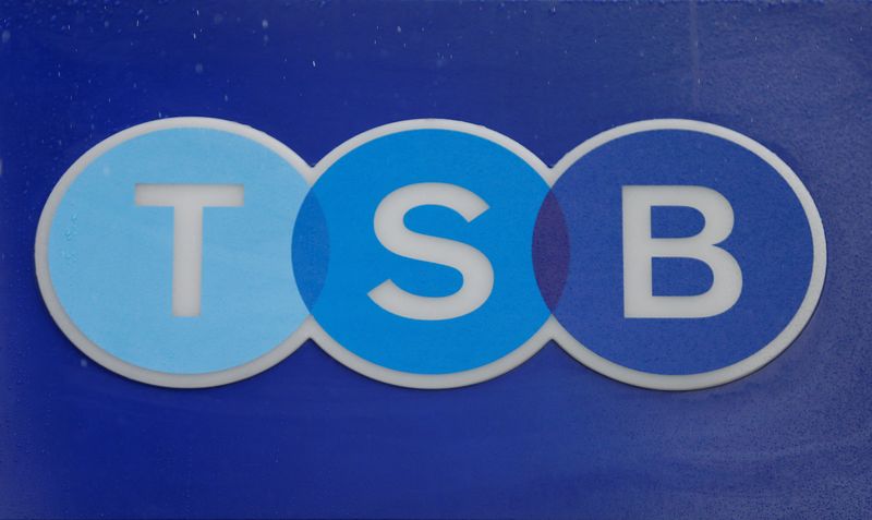 &copy; Reuters. FILE PHOTO: A TSB sign is seen outside the bank's Baker Street branch in London September 9, 2013. REUTERS/Andrew Winning/File Photo