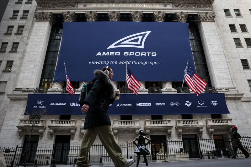 Amer Sports valued at $6.5 billion after shares rise 3% in market debut