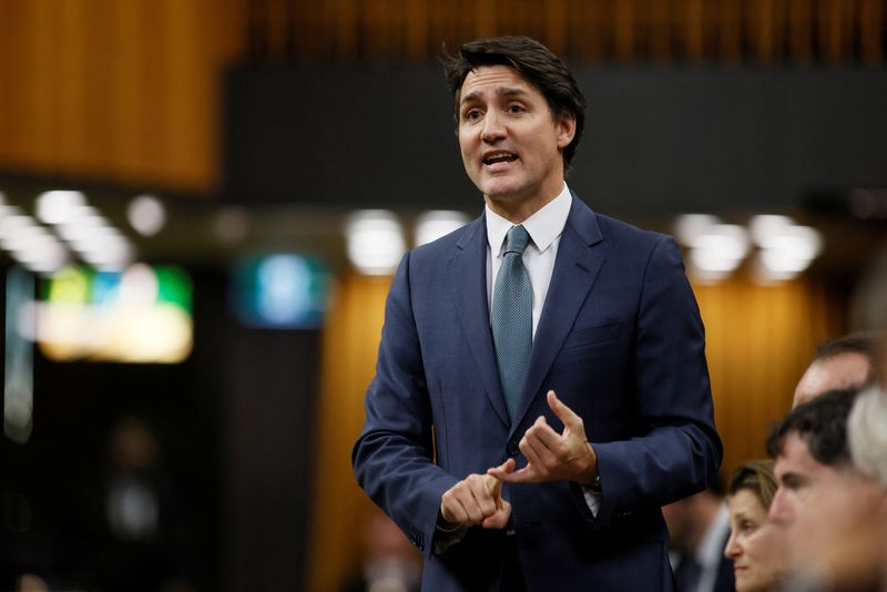 &copy; Reuters. رئيس الوزراء الكندي جاستن ترودو في  أوتاوا يوم 29 يناير كانون الثاني 2024. تصوير: بلير جيبل - رويترز.