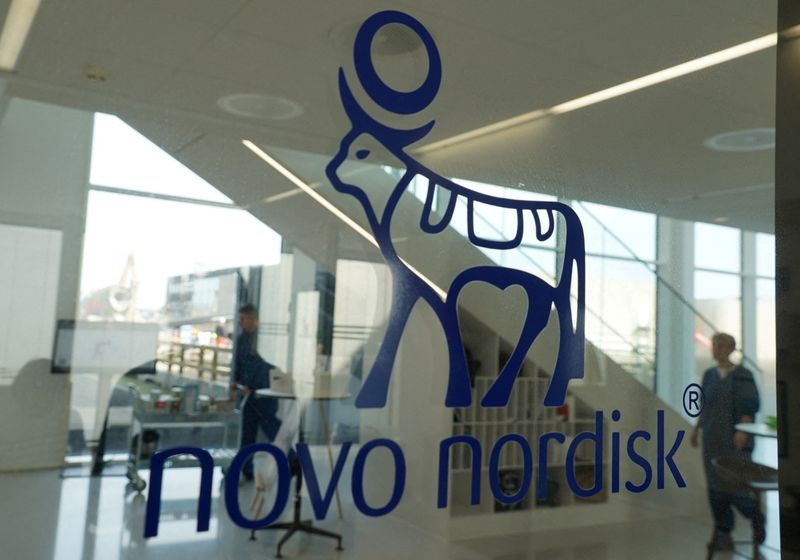 &copy; Reuters. Le logo Novo Nordisk. /Photo prise le 26 septembre 2023/REUTERS/Tom Little