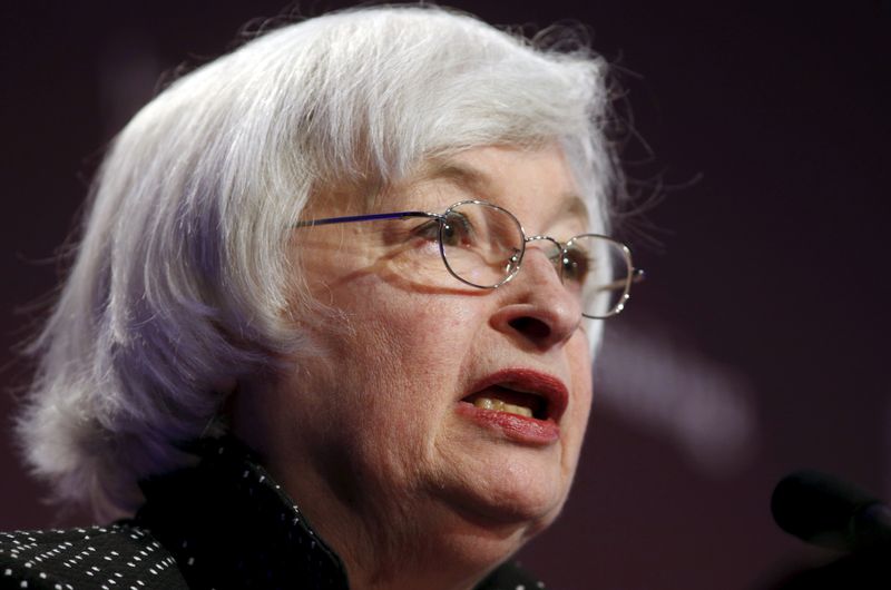 &copy; Reuters. Federal Reserve Chair Janet Yellen addresses the Institute for New Economic Thinking Conference on Finance and Society at the IMF in Washington May 6, 2015. REUTERS/Kevin Lamarque/File Photo