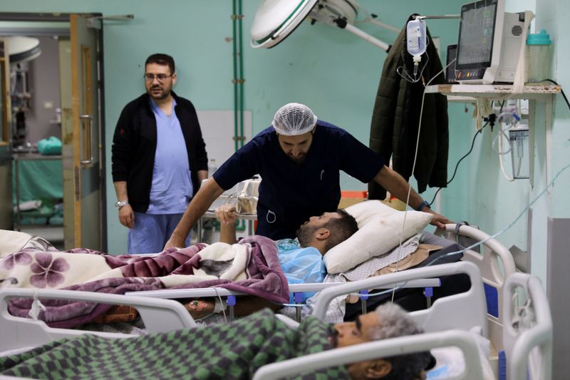Doctors in Gaza hospital 