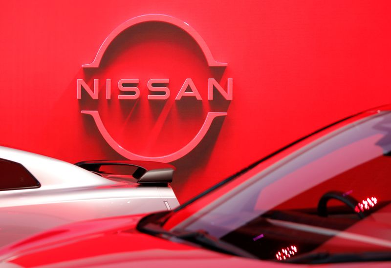 &copy; Reuters. The logo of Nissan Motor Corp. is displayed the company's showroom in Tokyo, Japan November 11, 2020.  REUTERS/Issei Kato