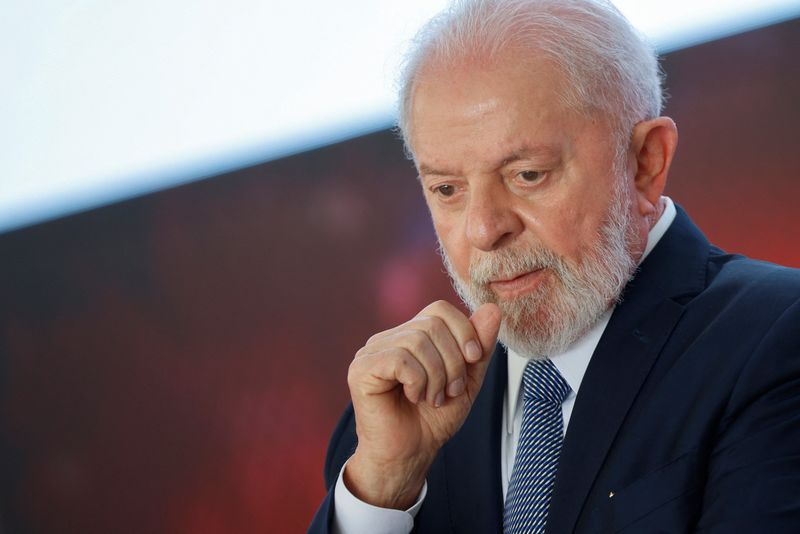 &copy; Reuters. Presidente Luiz Inácio Lula da Silva durante entrevista coletiva no Palácio do Planalto
31/01/2024 REUTERS/Adriano Machado