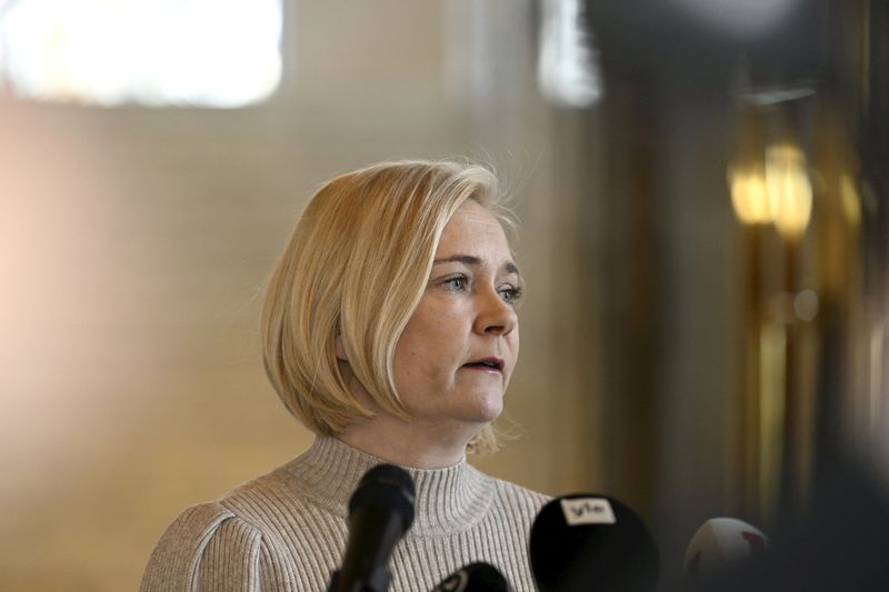 &copy; Reuters. Ministra do Interior da Finlândia Mari Rantanen em Helsinque
 8/2/2024    Lehtikuva/Heikki Saukkomaa/via REUTERS  