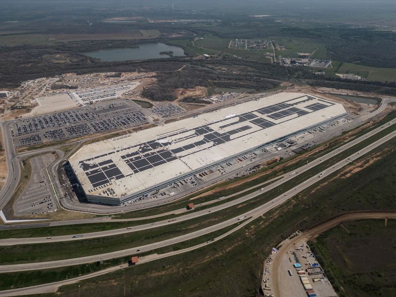 &copy; Reuters. FILE PHOTO: A general view of the Tesla gigafactory in Austin, Texas, U.S., February 28, 2023.  REUTERS/Go Nakamura//File Photo