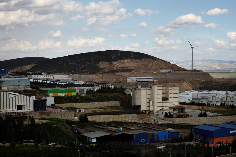 &copy; Reuters. مجمع أنطاكية الصناعي في بيلين بإقليم هاتاي التركي في السابع من مارس آذار 2023 . تصوير : سوزانا فيرا - رويترز .  