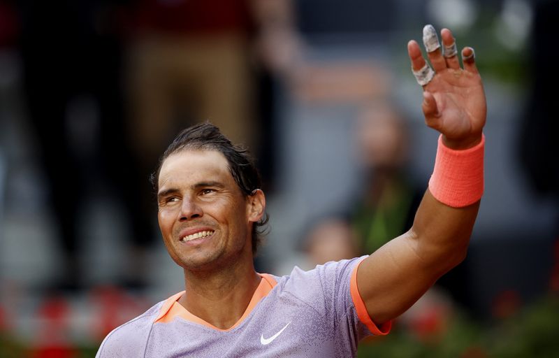 &copy; Reuters. Nadal no torneio de Madri
 25/4/2024   REUTERS/Juan Medina