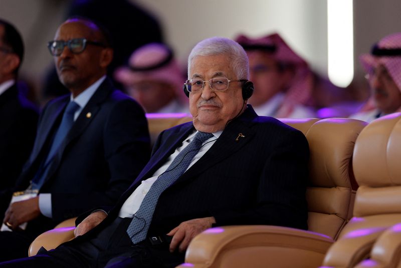 &copy; Reuters. El Presidente palestino Mahmoud Abbas asiste al Foro Económico Mundial (FEM) en Riad,

April 28, 2024. REUTERS/Hamad I Mohammed/ 