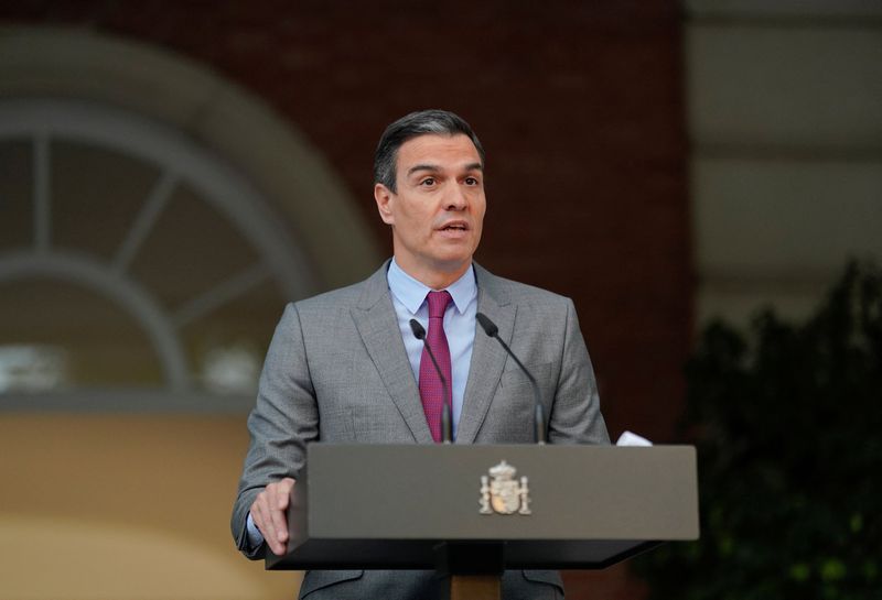 &copy; Reuters. Premiê espanhol Pedro Sánchez em Madri
 22/6/2021   REUTERS/Juan Medina