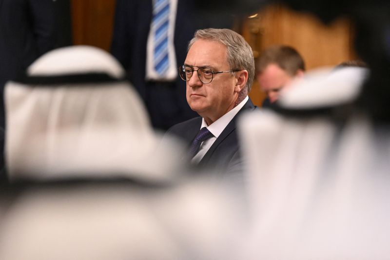 &copy; Reuters. Russia's Deputy Foreign Minister Mikhail Bogdanov attends a meeting of Russian Foreign Minister Sergei Lavrov (not pictured) with his counterparts of the Gulf Cooperation Council (GCC) member states and the GCC secretary general in Moscow on July 10, 2023
