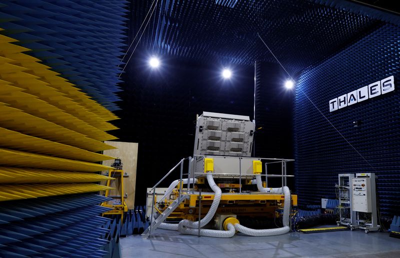 &copy; Reuters. File photo: A Ground Master 200 (GM200), a medium-range radar produced for air defence, is seen in an anechoic chamber during a visit at the Thales radar factory in Limours, France, February 1, 2023. REUTERS/Gonzalo Fuentes/File photo