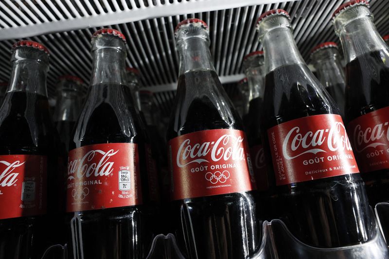 &copy; Reuters. Des bouteilles de Coca-Cola. /Photo prise le 17 avril 2024/REUTERS/Benoit Tessier
