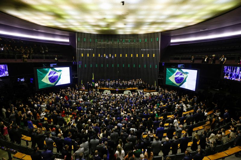 &copy; Reuters. Brazil's President Luiz Inacio Lula da Silva attends a session to promulgate the new tax reform at the National Congress in Brasilia, Brazil December 20, 2023. REUTERS/Adriano Machado/ File Photo
