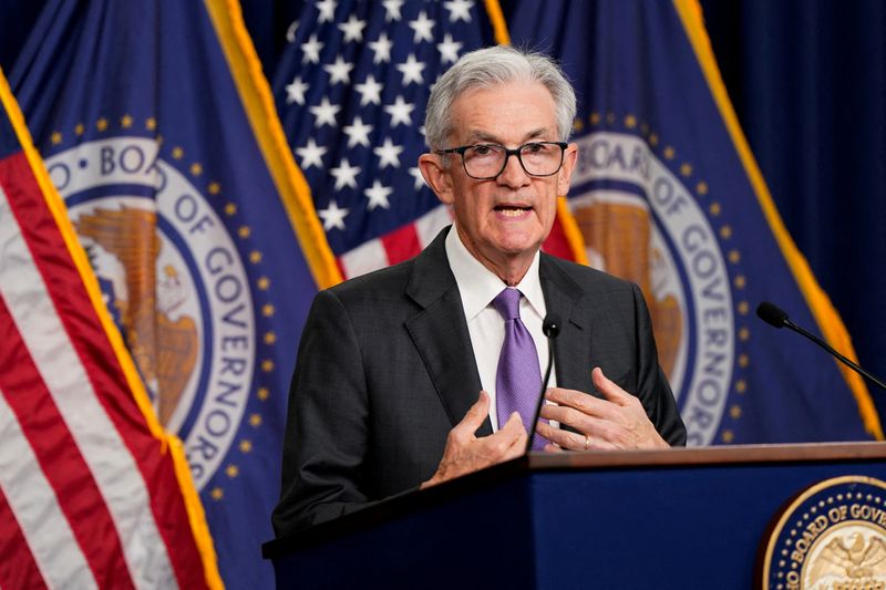 &copy; Reuters. FILE PHOTO: U.S. Federal Reserve Chair Jerome Powell holds a press conference following a two-day meeting of the Federal Open Market Committee on interest rate policy in Washington, U.S., March 20, 2024. REUTERS/Elizabeth Frantz/File Photo