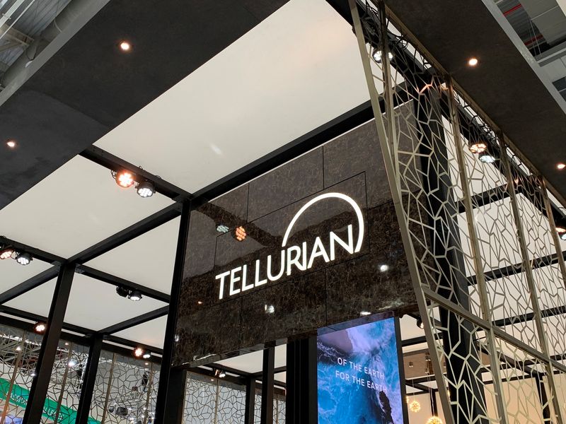 &copy; Reuters. An exhibition booth of Tellurian is seen at the World Gas Conference 2022 in Daegu, South Korea May 23, 2022. Picture taken May 23, 2022. REUTERS/Florence Tan/File Photo