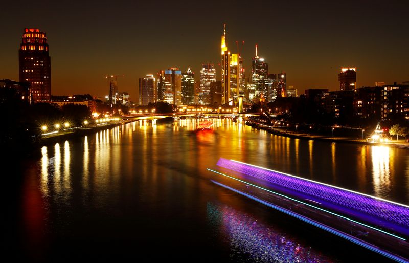 &copy; Reuters. The skyline with its financial district is photographed on early evening in Frankfurt, Germany, October 5, 2018.  REUTERS/Kai Pfaffenbach/File Photo