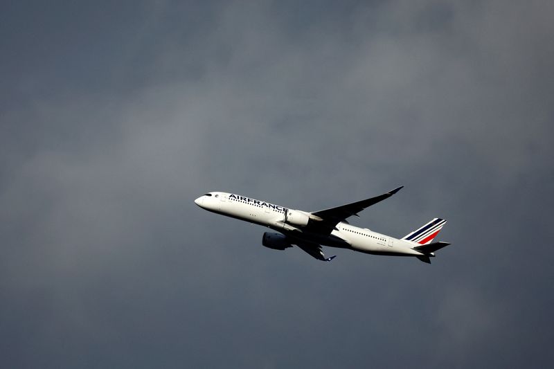 &copy; Reuters. 　５月２日、欧州連合（ＥＵ）が見せかけの環境対応「グリーンウオッシュ」の疑いで航空会社２０社を調査している問題で、エールフランス航空とＫＬＭオランダ航空、ブリュッセル航空