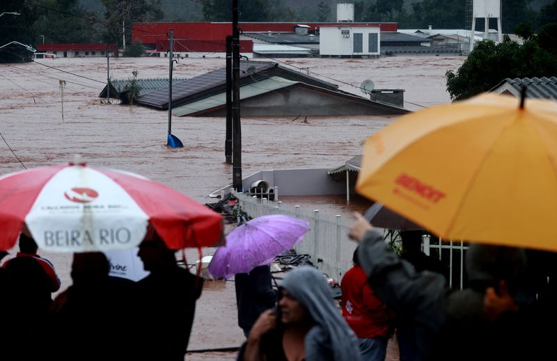 &copy; Reuters. Foto de archivo de las inundaciones en la localidad de Encantado, Rio Grande do Sul 
 May 2, 2024. REUTERS/Diego Vara/
