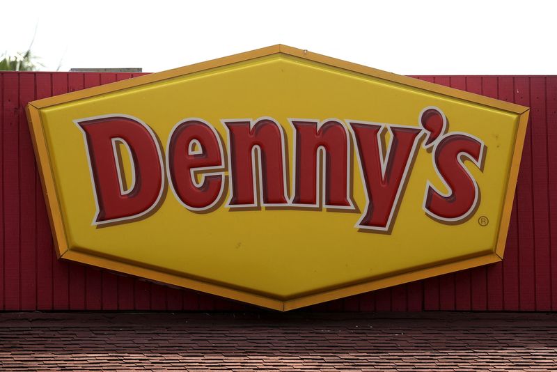 &copy; Reuters. FILE PHOTO: A Denny's restaurant logo is pictured on a building in North Miami, Florida March 19, 2016. REUTERS/Carlo Allegri/File Photo