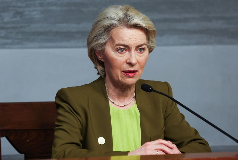 &copy; Reuters. Presidente da Comissão Europeia Ursula von der Leyen
 2/5/2024   REUTERS/Mohamed Azakir