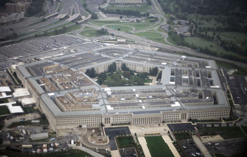 &copy; Reuters. مشهد جوي لمبنى وزارة الدفاع الأمريكية (البنتاجون) في صورة من أرشيف رويترز