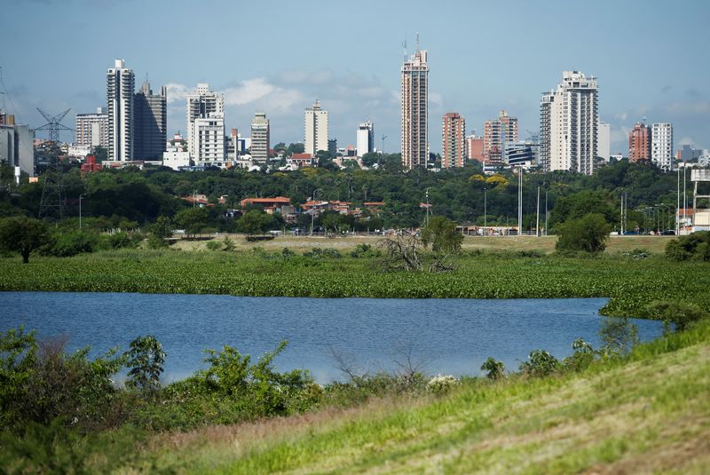 &copy; Reuters. A view of the skyline in Asuncion, Paraguay March 17, 2023. REUTERS/Cesar Olmedo/File Photo