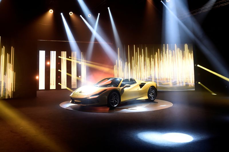 © Reuters. Ferrari F8 Spider is unveiled during a presentation of two new Ferrari models at an event at the company's headquarters in Maranello, Italy, September 9, 2019. REUTERS/Flavio lo Scalzo/File Photo