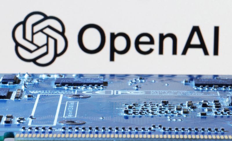 &copy; Reuters. OpenAI logo is seen near computer motherboard in this illustration taken January 8, 2024. REUTERS/Dado Ruvic/Illustration/File Photo
