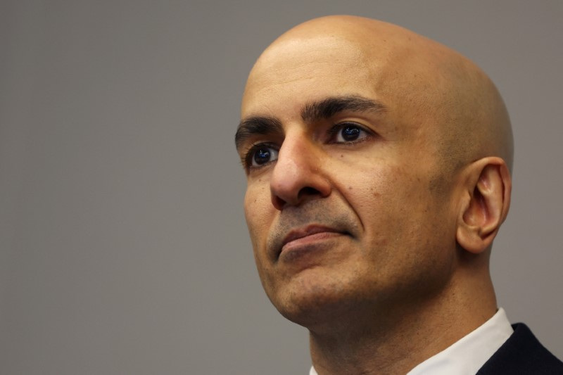 &copy; Reuters. FILE PHOTO: Neel Kashkari, President and CEO of the Federal Reserve Bank of Minneapolis, attends an interview with Reuters in New York City, New York, U.S., May 22, 2023. REUTERS/Mike Segar/File Photo