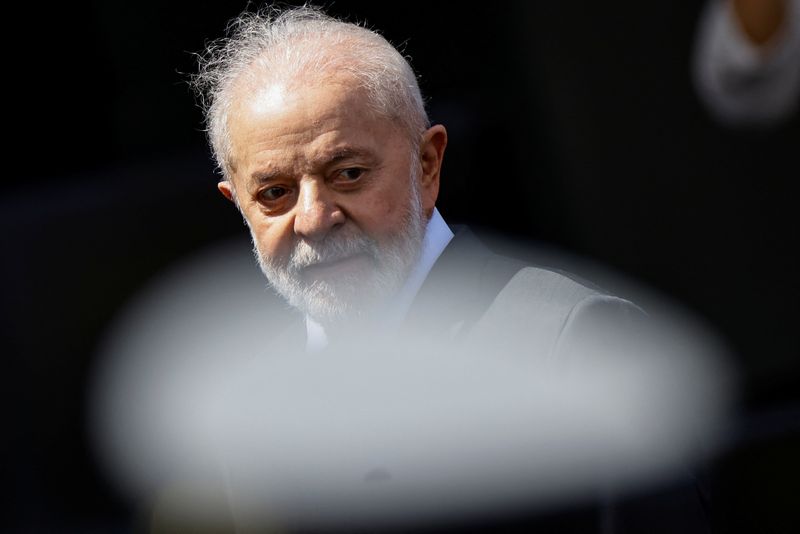 &copy; Reuters. Presidente Luiz Inácio Lula da Silva durante cerimônia, em Brasília
19/04/2024
REUTERS/Ueslei Marcelino