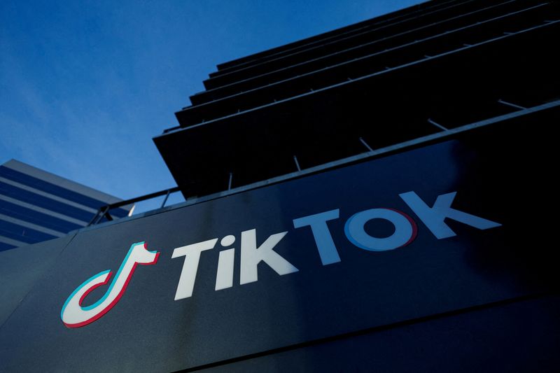 &copy; Reuters. FILE PHOTO: A view shows the office of TikTok in Culver City, California, March 13, 2024.  REUTERS/Mike Blake/File Photo