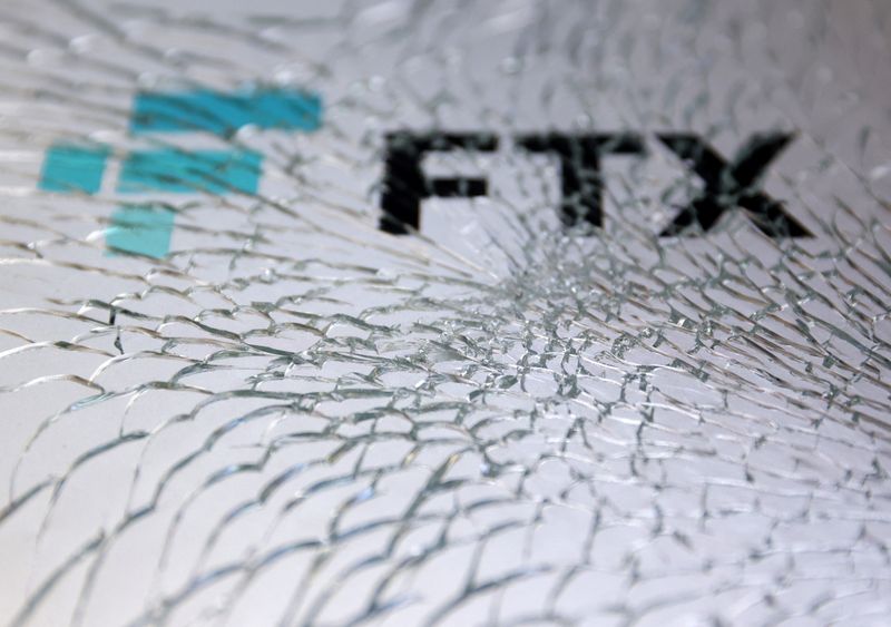 &copy; Reuters. FILE PHOTO: An FTX logo is seen through broken glass in this illustration taken, December 13, 2022 REUTERS/Dado Ruvic/Illustration/File Photo