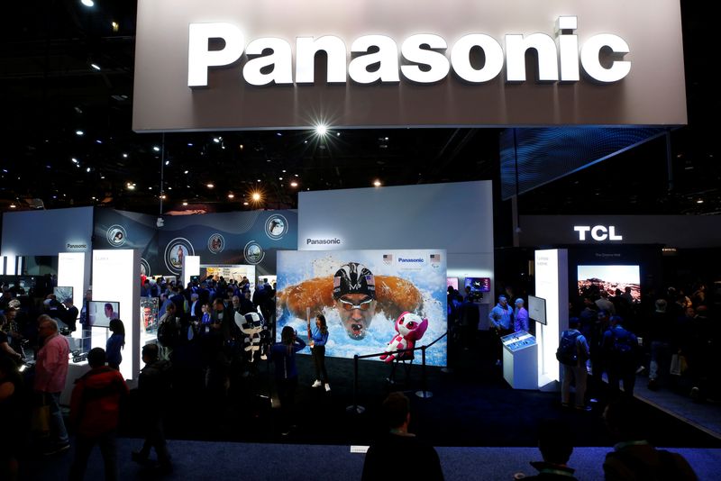 &copy; Reuters. FILE PHOTO: The Panasonic booth is shown during the 2020 CES in Las Vegas, Nevada, U.S. January 7, 2020. REUTERS/Steve Marcus/File Photo