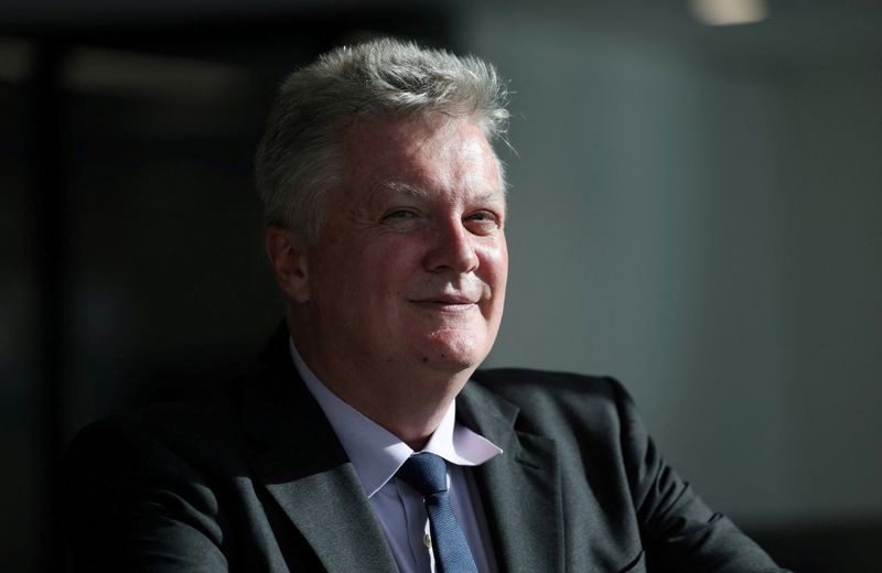 &copy; Reuters. FILE PHOTO: Chief Economist and Executive Director for Monetary Analysis and Research at the Bank of England, Huw Pill meets with reporters in the Reuters' offices at Canary Wharf in London, Britain, September 5, 2023. REUTERS/Suzanne Plunkett/File Photo