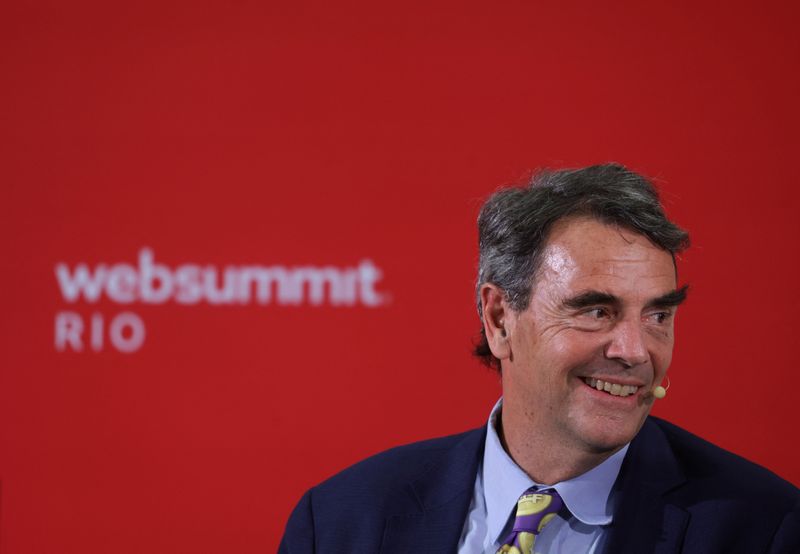 &copy; Reuters. Tim Draper, Founder of Draper Associates, speaks during the Web Summit, a technology conference, in Rio de Janeiro, Brazil, May 3, 2023. REUTERS/Pilar Olivares/File Photo