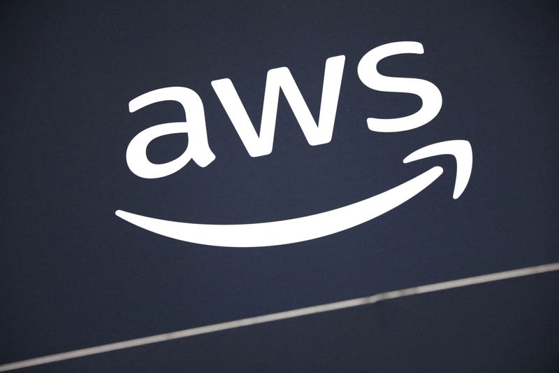 &copy; Reuters. FILE PHOTO: A logo for Amazon Web Services (AWS) is seen at the Collision conference in Toronto, Ontario, Canada June 23, 2022. Picture taken June 23, 2022. REUTERS/Chris Helgren/File Photo