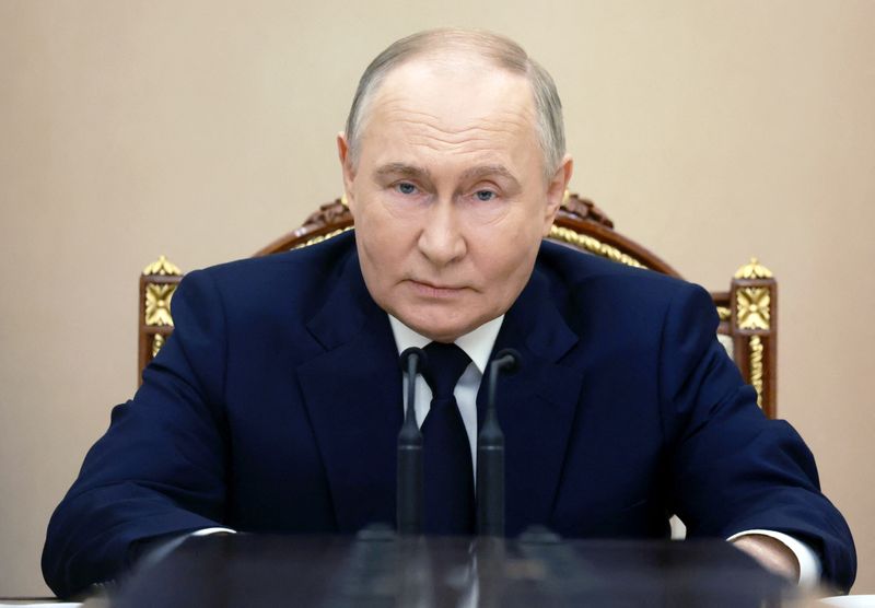 &copy; Reuters. Presidente russo Vladimir Putin em Moscou
 15/5/2024   Sputnik/Vyacheslav Prokofyev/Pool via REUTERS