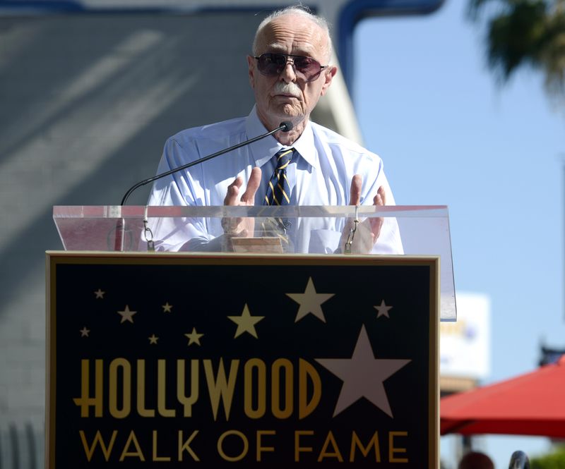 &copy; Reuters. Dabney Coleman speaks at a ceremony where the actor received a star on the Hollywood Walk of Fame in Los Angeles November 6, 2014. REUTERS/Phil McCarten/ File Photo