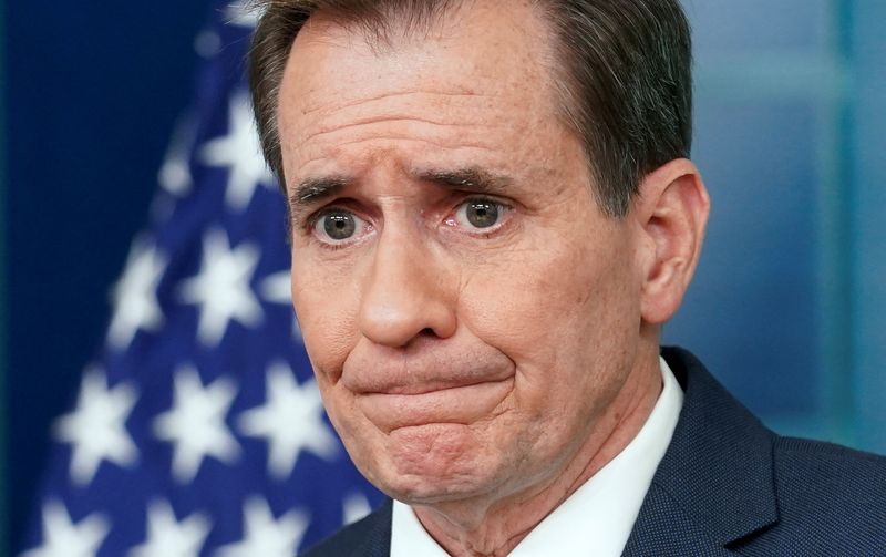 &copy; Reuters. O porta-voz de Segurança Nacional da Casa Branca, John Kirby, em coletiva de imprensa na Casa Branca 
0/05/2024
REUTERS/Kevin Lamarque