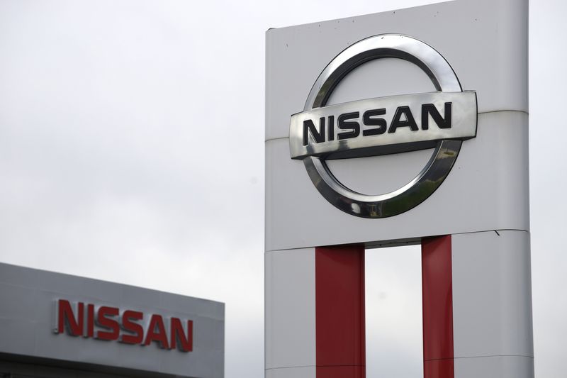 &copy; Reuters. FILE PHOTO: Nissan signs are seen outside a Nissan auto dealer in Broomfield, Colorado October 1, 2014.  REUTERS/Rick Wilking/File Photo