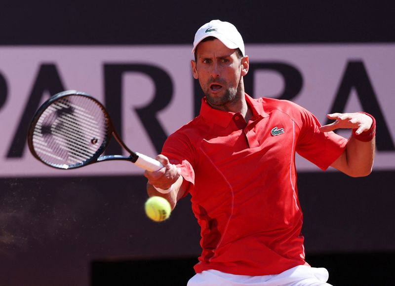 &copy; Reuters. Novak Djokovic em Roma
 12/5/2024  REUTERS/Claudia Greco