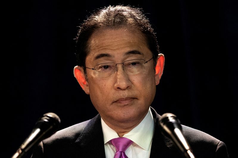 &copy; Reuters. FILE PHOTO: Japan's Prime Minister Fumio Kishida attends a news conference in Sao Paulo, Brazil May 4, 2024. REUTERS/Jorge Silva/File Photo