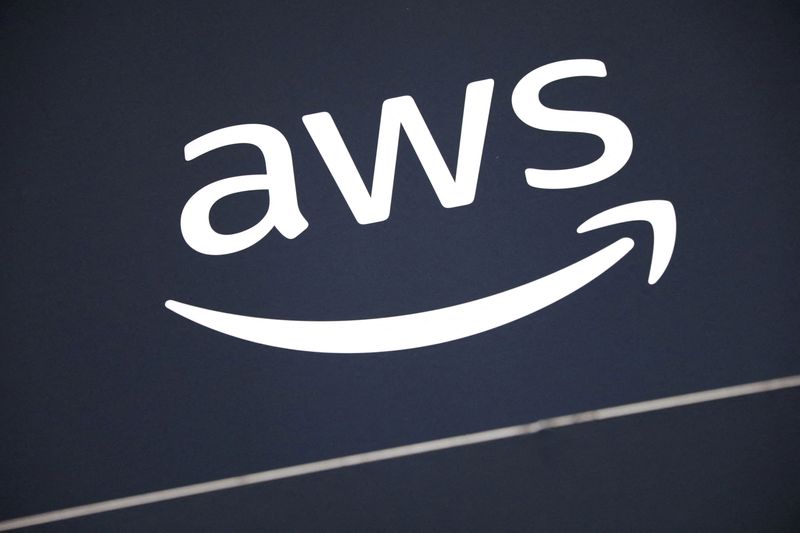 &copy; Reuters. FILE PHOTO: FILE PHOTO: A logo for Amazon Web Services (AWS) is seen at the Collision conference in Toronto, Ontario, Canada June 23, 2022. Picture taken June 23, 2022. REUTERS/Chris Helgren/File Photo/File Photo